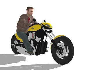 超精细摩托车模型 (124)